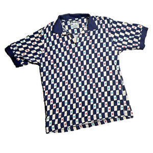 VINTAGE Golf Munsingwear‎ 100% Cotton Checkered Polo Men's L